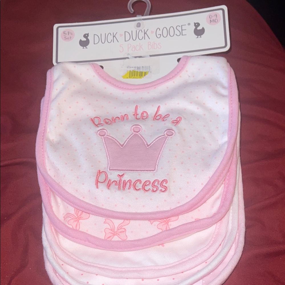 Duck duck goose 5 pack bibs